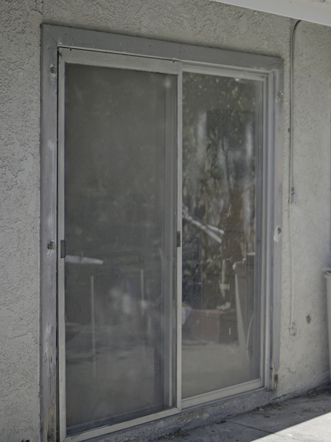before patio door
