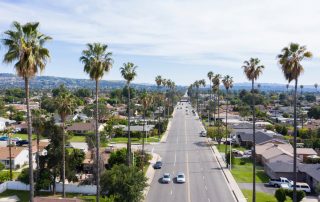 Aerial view of West Covina