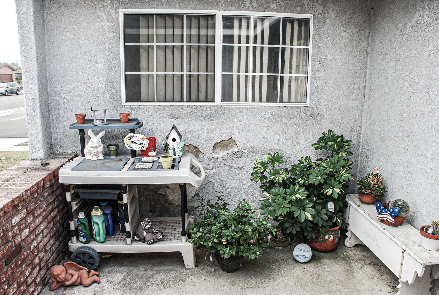 Before pic - Window Replacement & Tex-Cote Paint Job in Montebello, CA