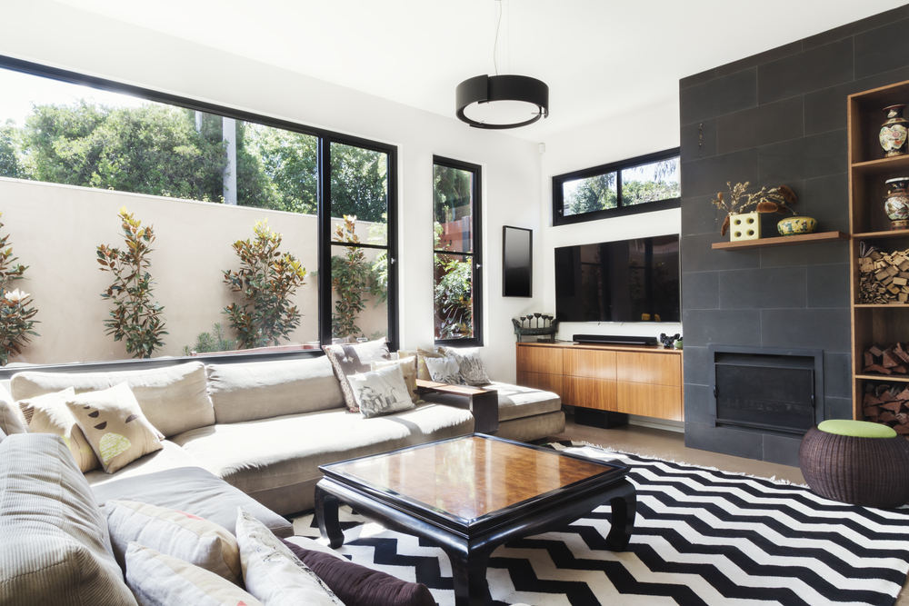 Home interior with Black Windows - 4 Reasons Bold Black Windows Pay Off