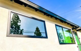 write me a metatag description on Family Home Improvements' latest black vinyl retrofit enery efficient window installation in Montclair, CA